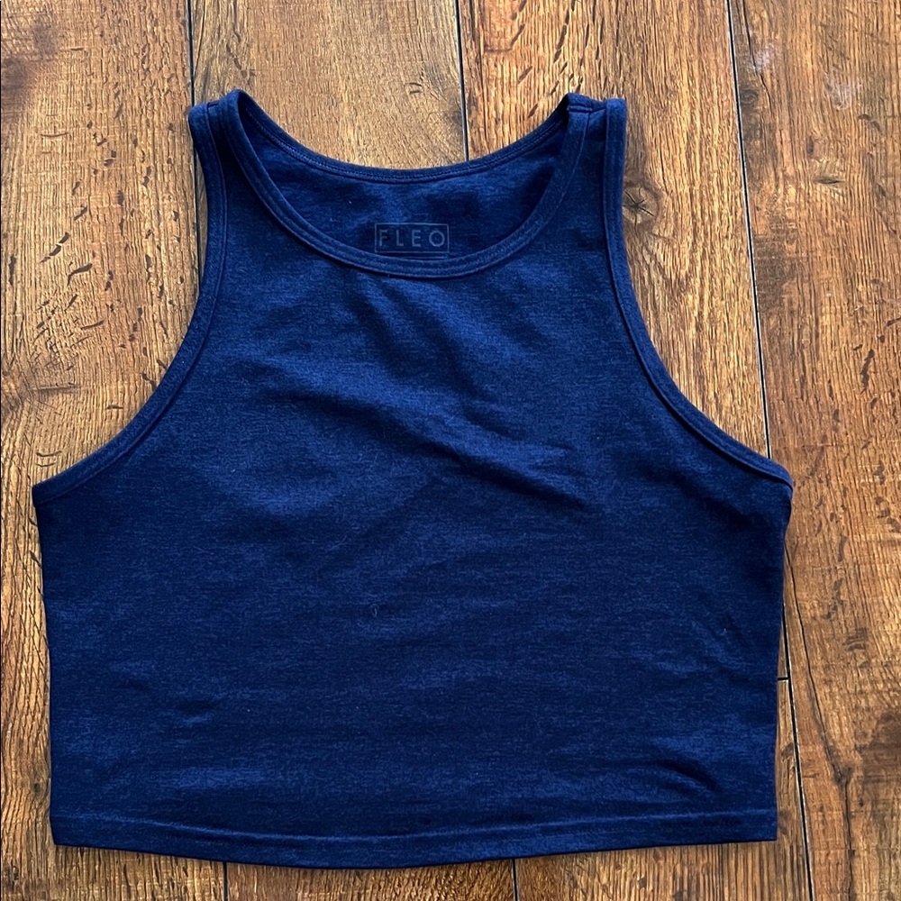 Fleo Deep Blue Crop Top